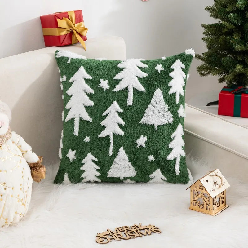 Julkudde tuftad julgran