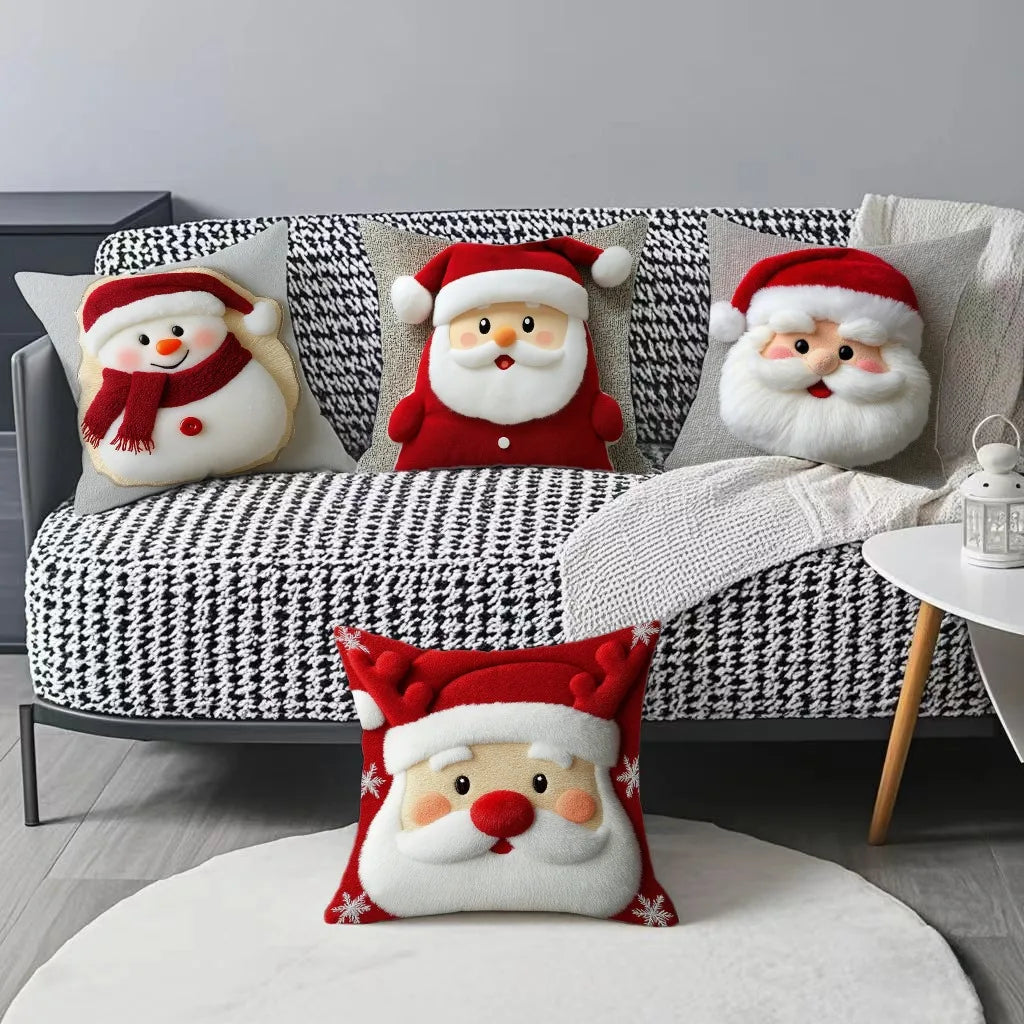 Julkudde tomte i renhornsmössa