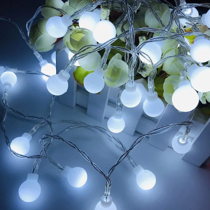 Ljusslinga LED-klot 10 m – flerfärgad