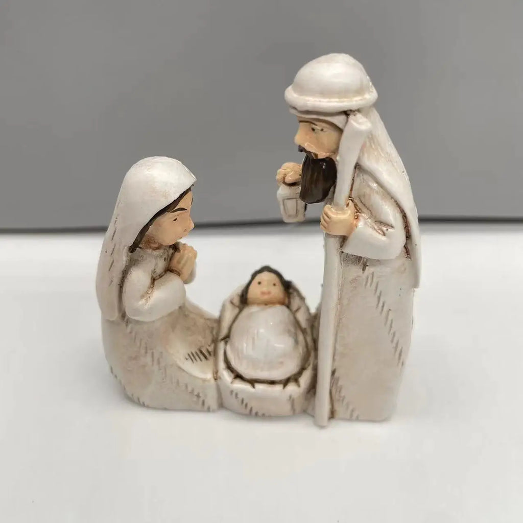 Julkrubba, enkel modell med tre figurer