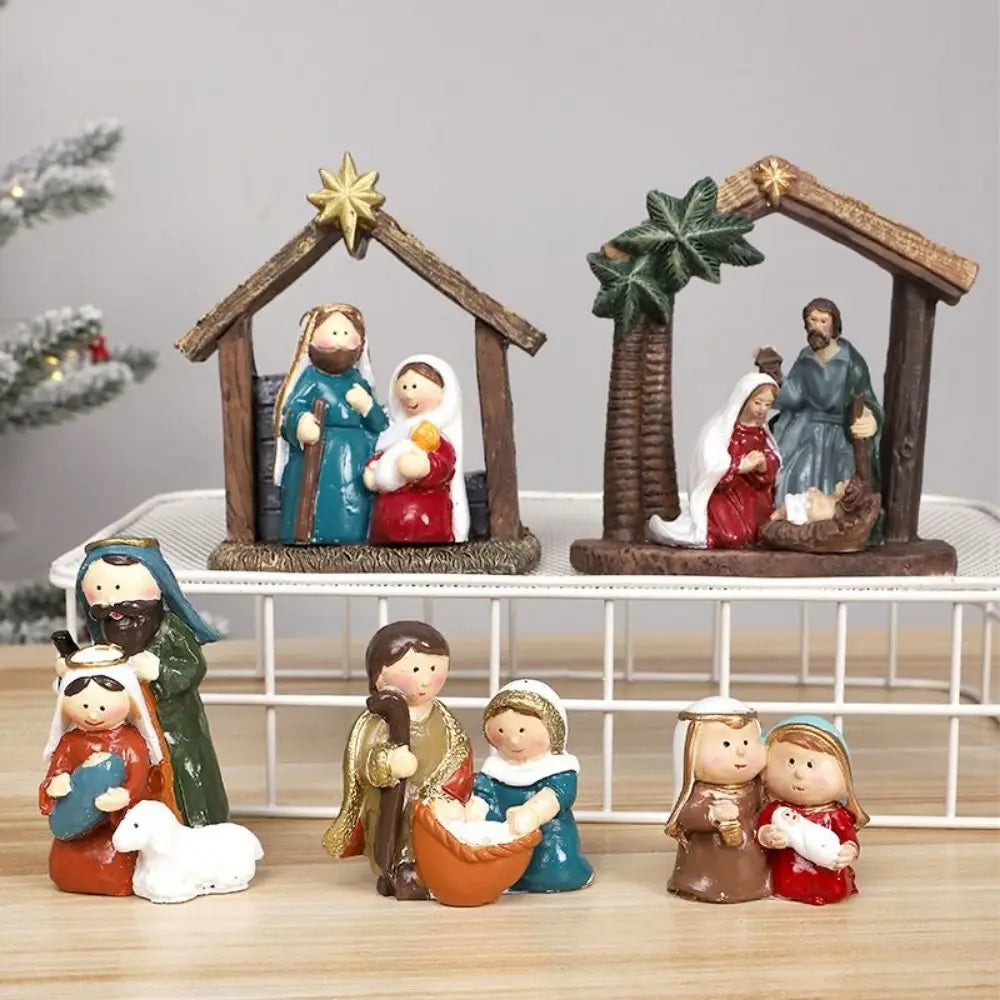 Julkrubba, tecknad stil