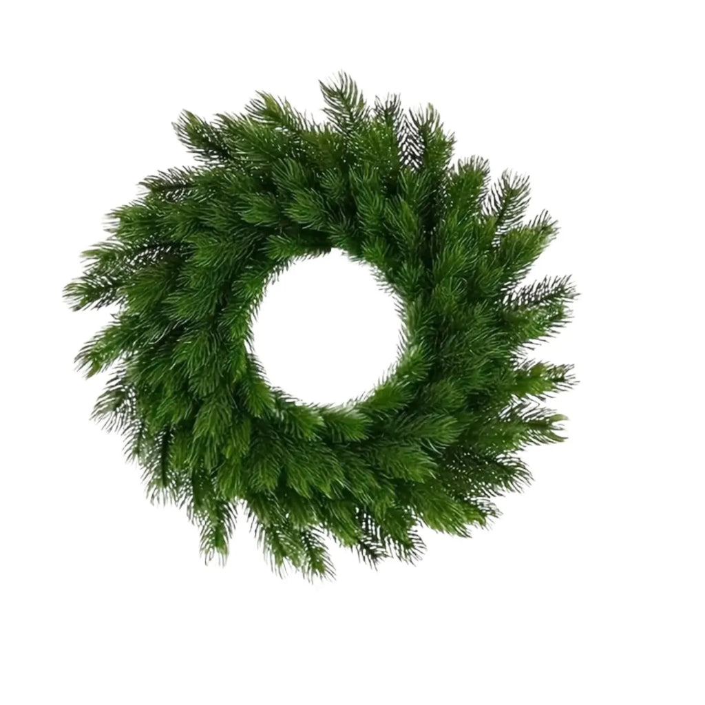 Julkrans i grönt tallris, 32 cm, studiobild