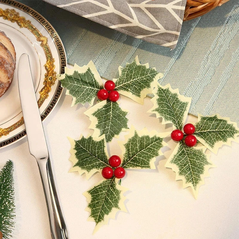 Julkristtorn Blad med Bär