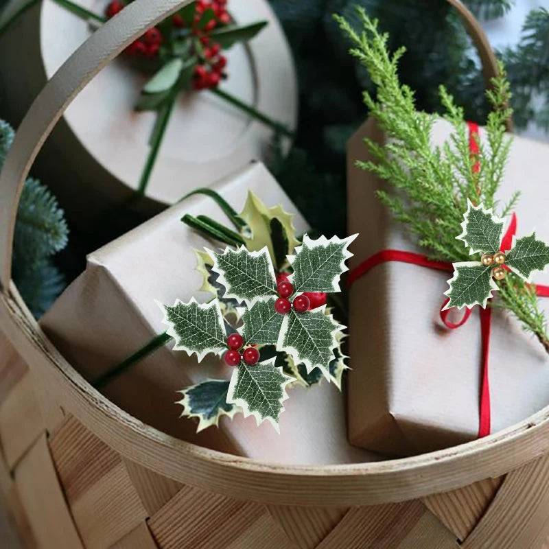 Julkristtorn Blad med Bär