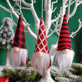 Julpeluche Tomte Mini Hängande Trio – Röd