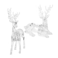 Par genomskinliga rendjursfigurer, 2 st