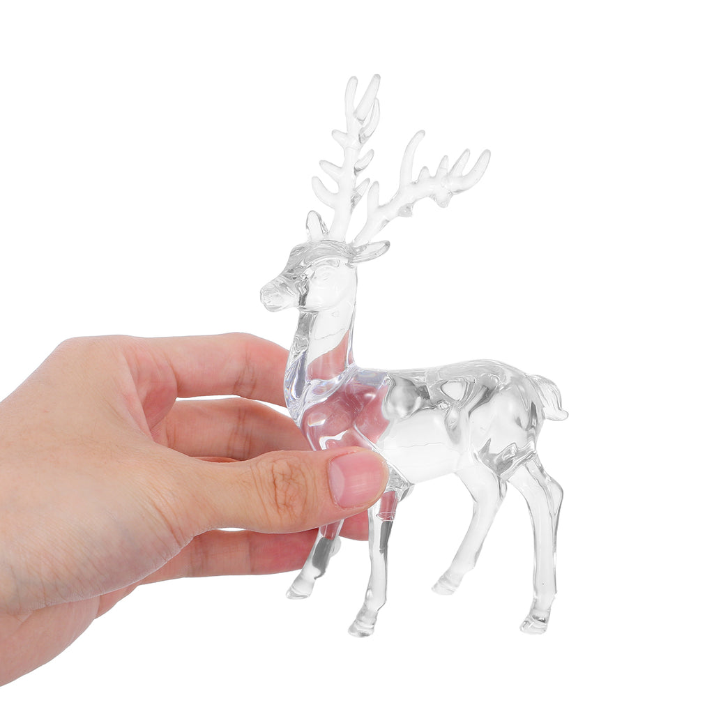 Par genomskinliga rendjursfigurer, 2 st